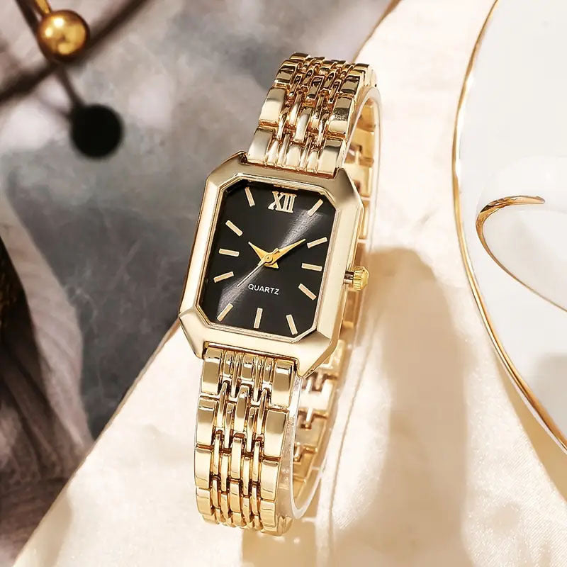 Classic Square Link Bracelet Watch