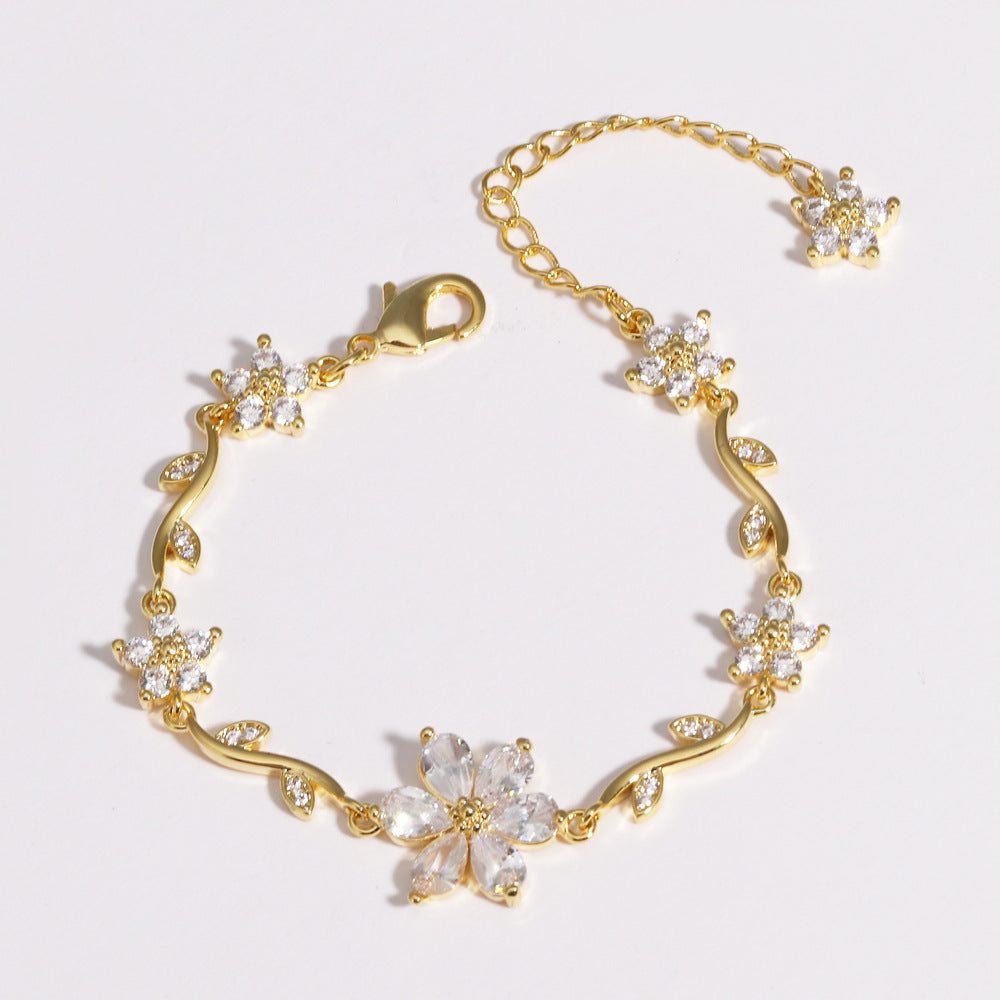 Blooming Color Crystal Bracelet