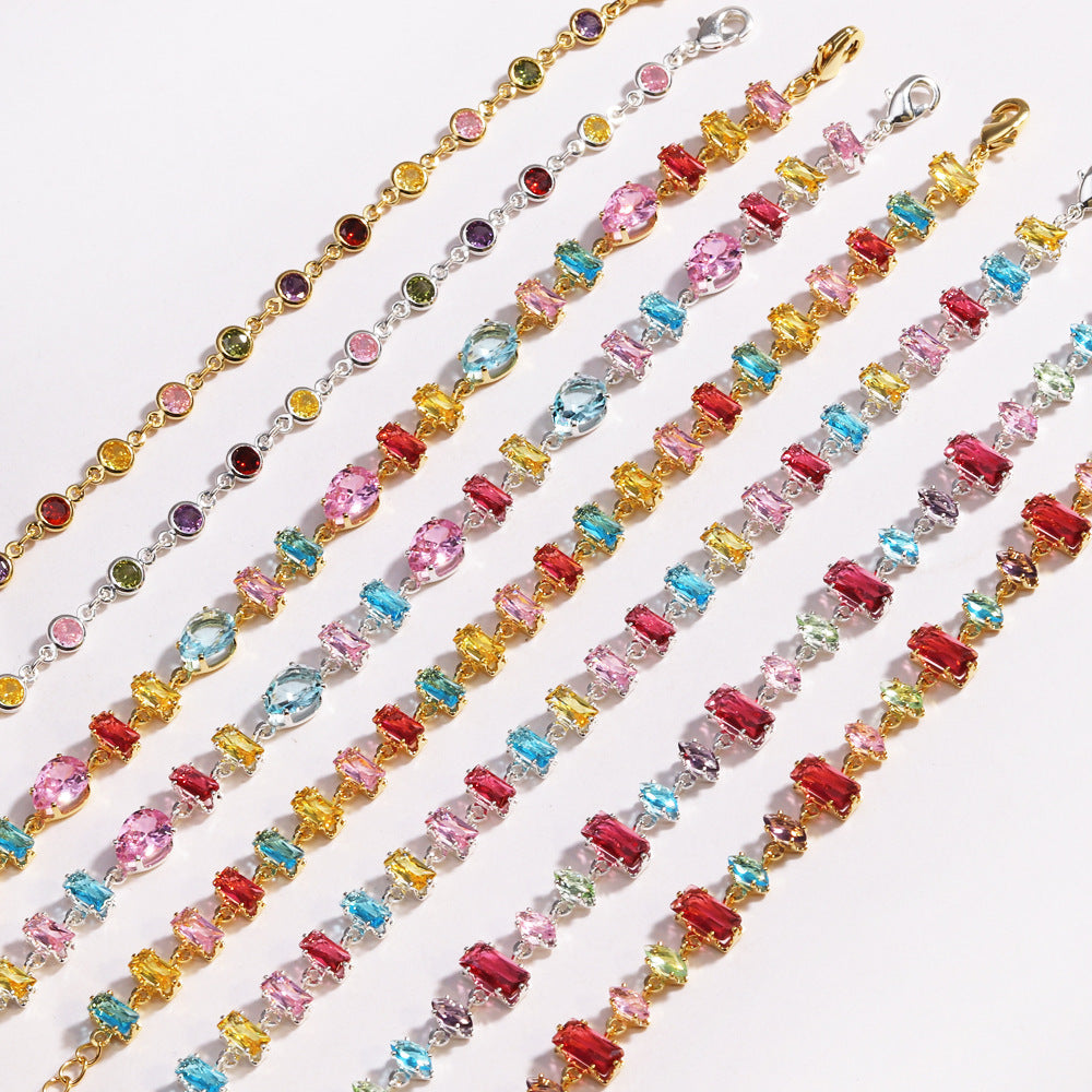 Vibrant Multi-Cut Gema Bracelet