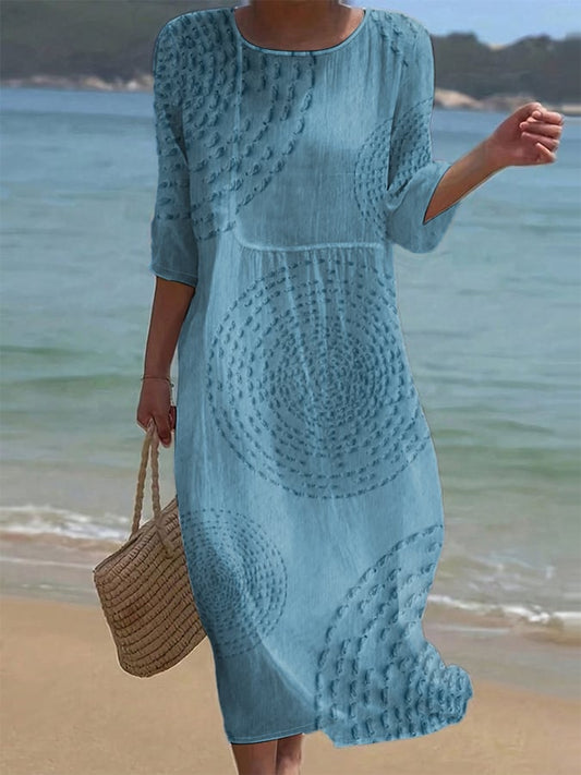 Abito casual da donna ricamato