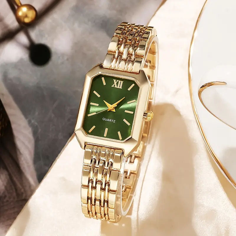 Classic Square Link Bracelet Watch