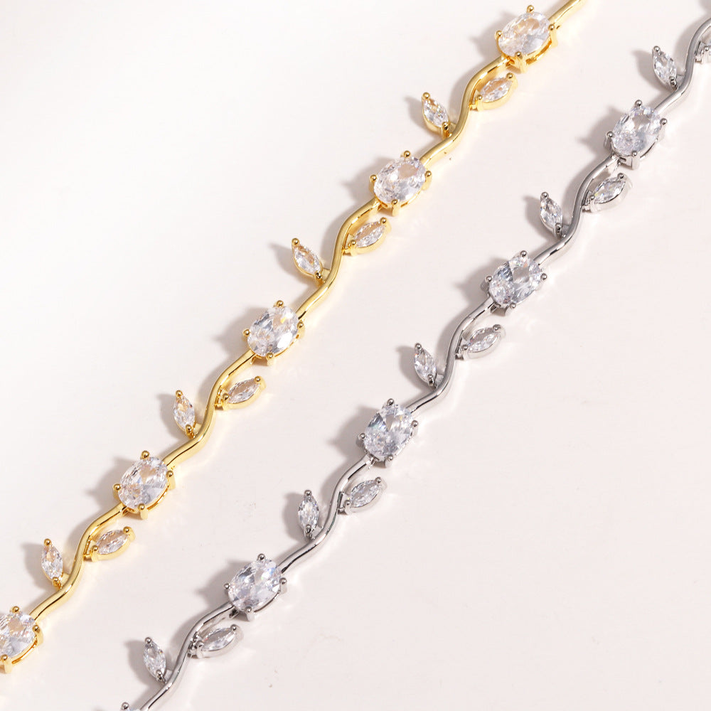 Nature-Inspired Vine Leaf Bracelet