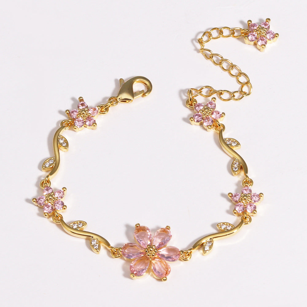 Blooming Color Crystal Bracelet