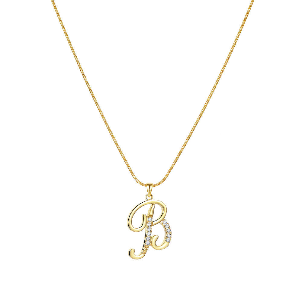 Gold Initial Necklace ¨C A-Z Letters