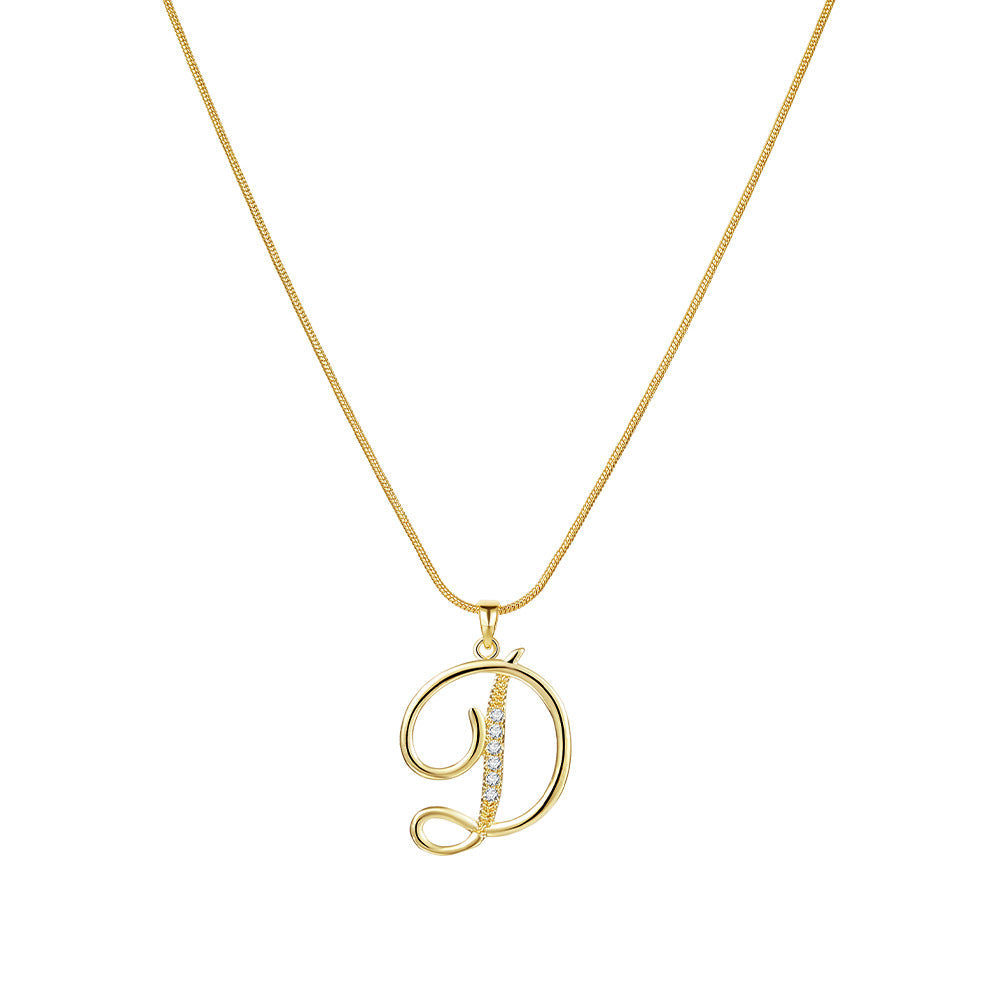 Gold Initial Necklace ¨C A-Z Letters