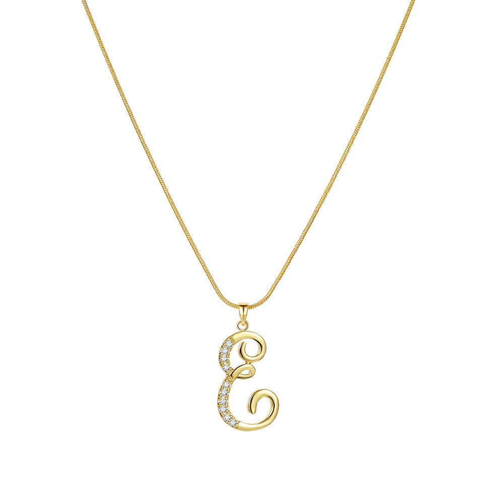 Gold Initial Necklace ¨C A-Z Letters