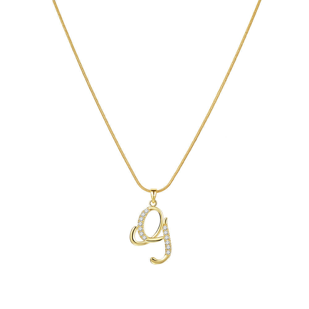 Gold Initial Necklace ¨C A-Z Letters