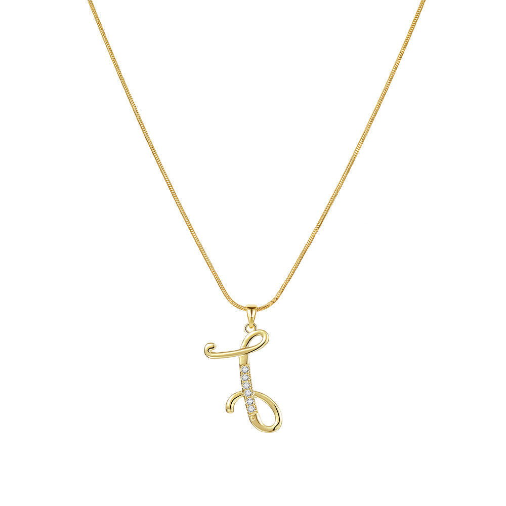 Gold Initial Necklace ¨C A-Z Letters