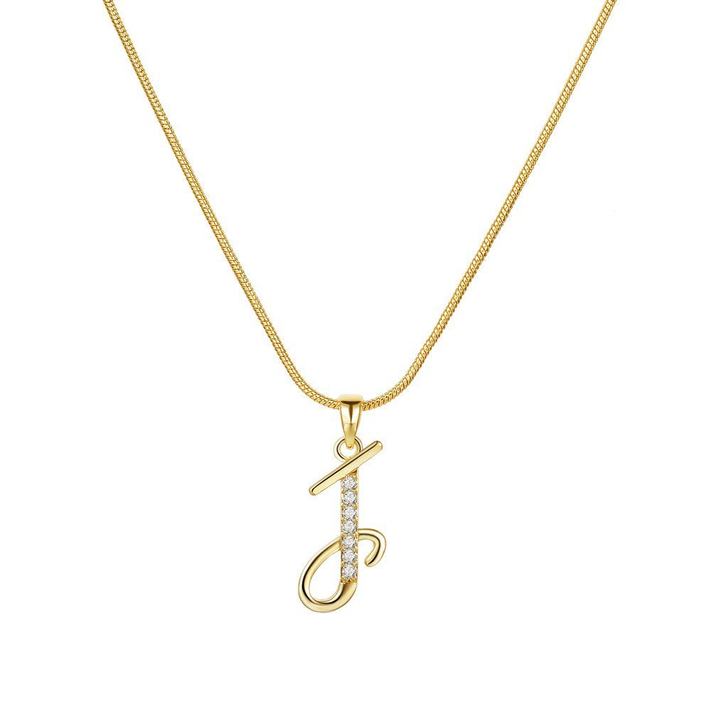 Gold Initial Necklace ¨C A-Z Letters