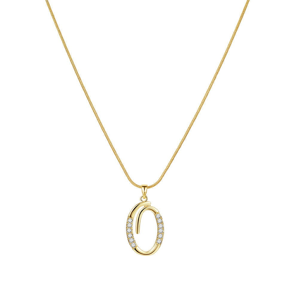 Gold Initial Necklace ¨C A-Z Letters