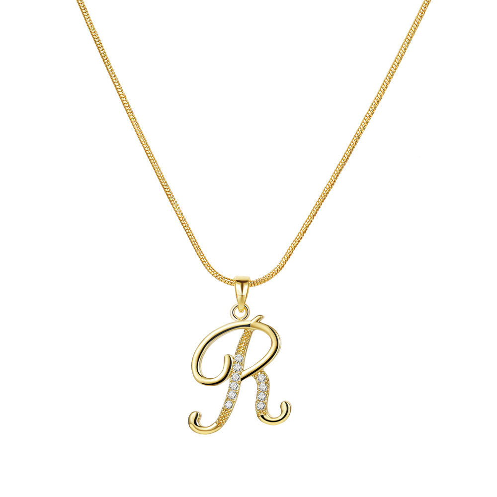 Gold Initial Necklace ¨C A-Z Letters