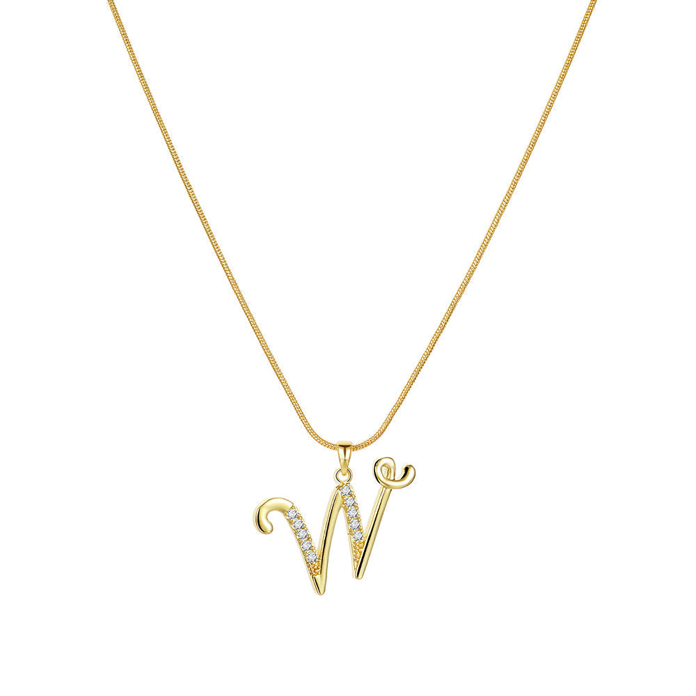 Gold Initial Necklace ¨C A-Z Letters