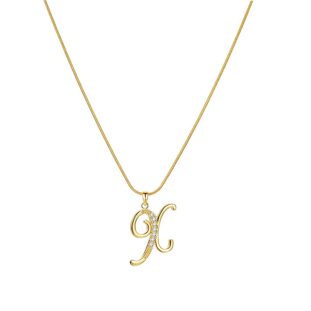 Gold Initial Necklace ¨C A-Z Letters