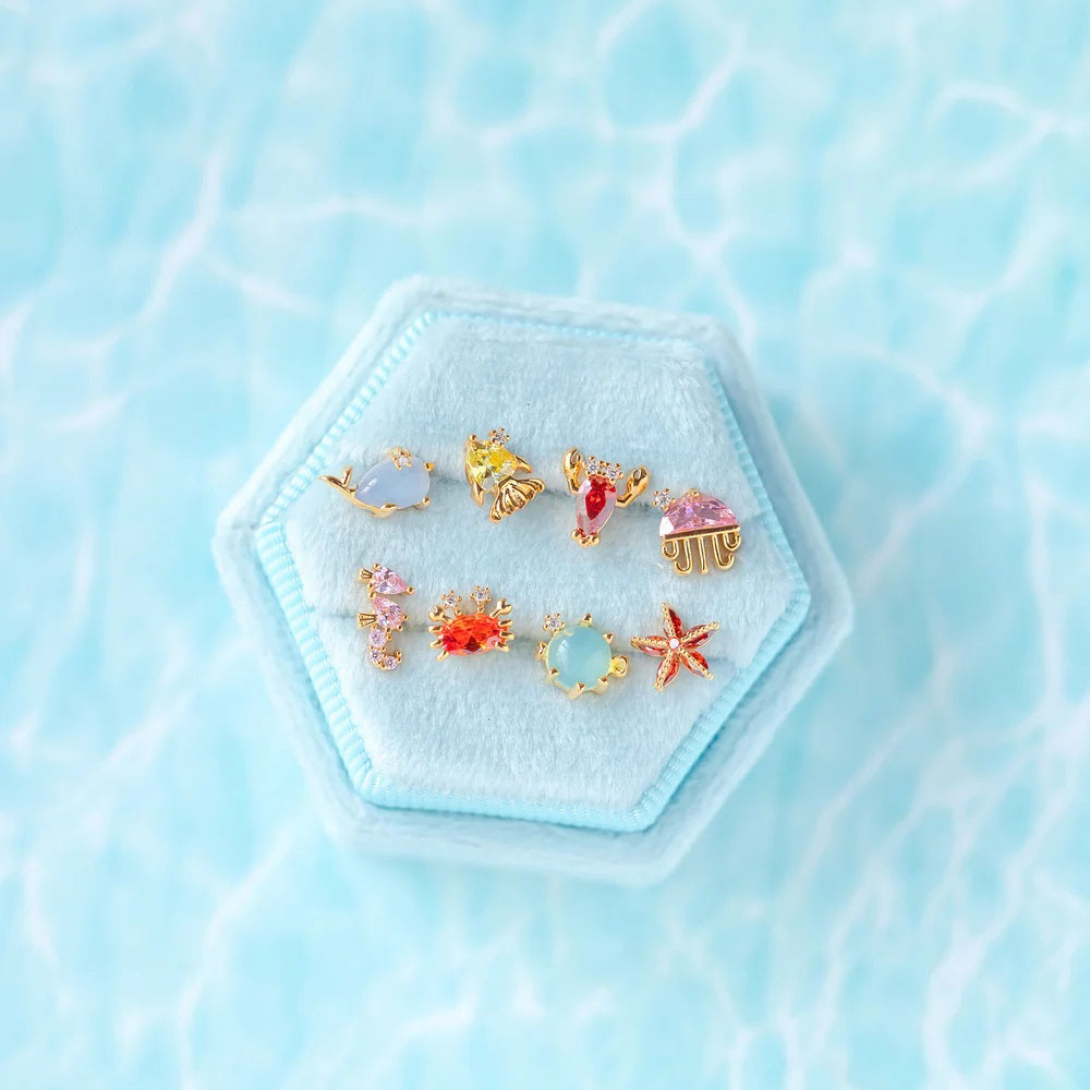 Adorable Ocean Design Earrings Set