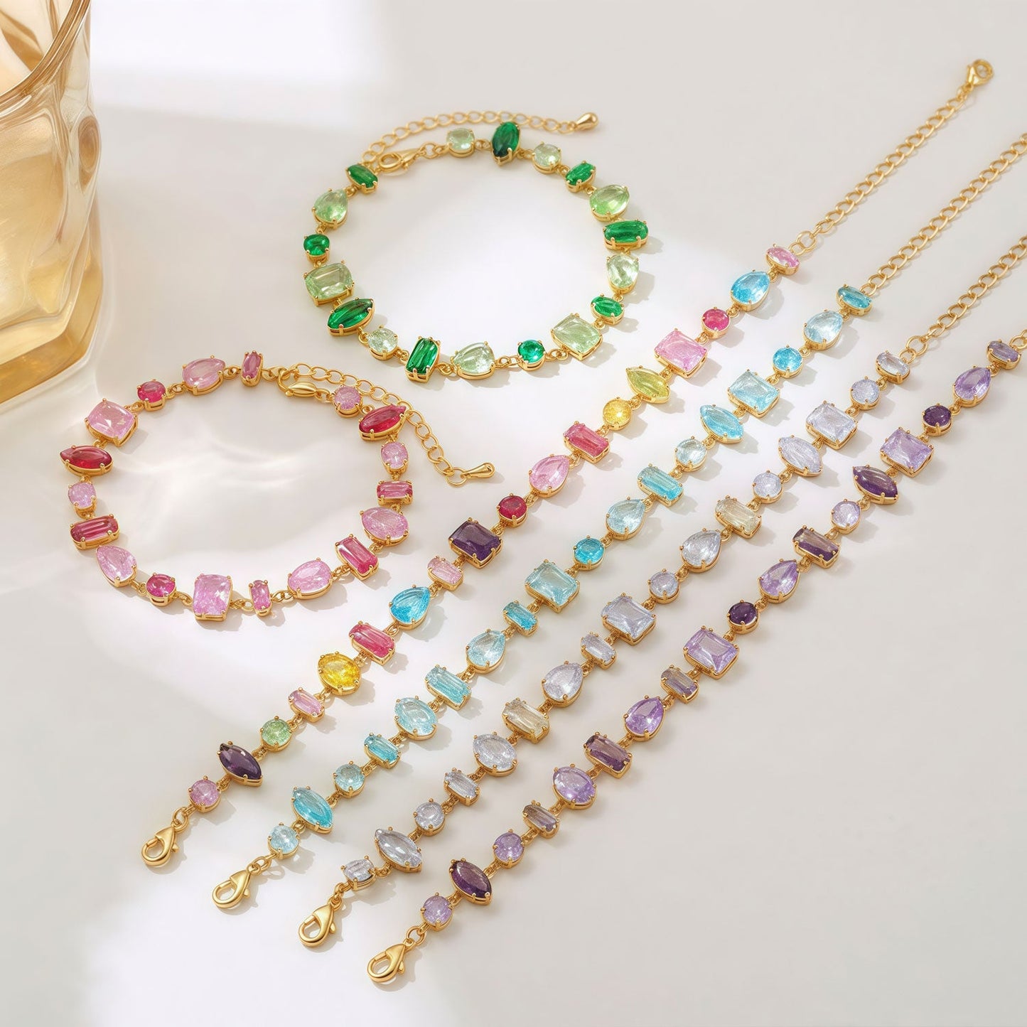 Colorful Multi-Cut Gema Bracelet