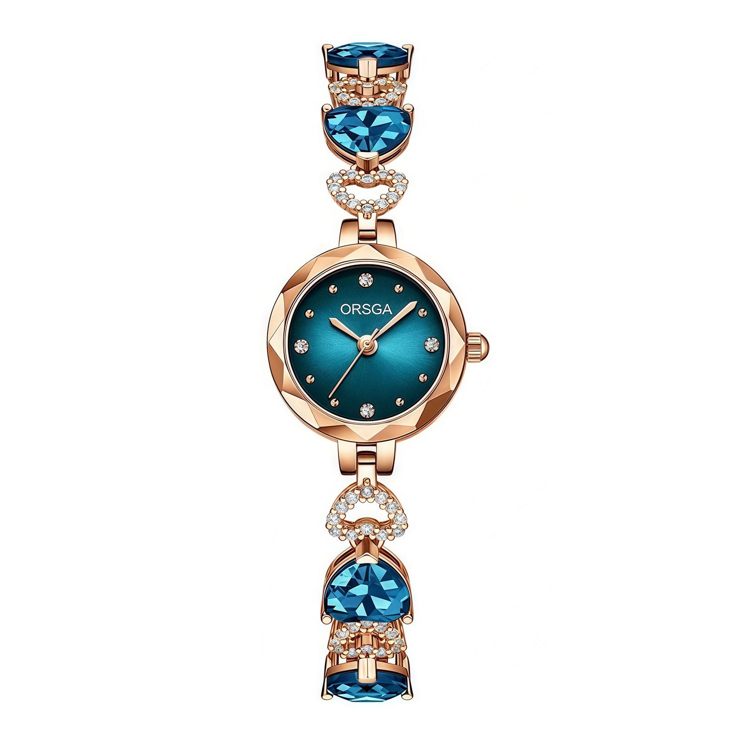 Ocean Heart Crystal Waterproof Watch