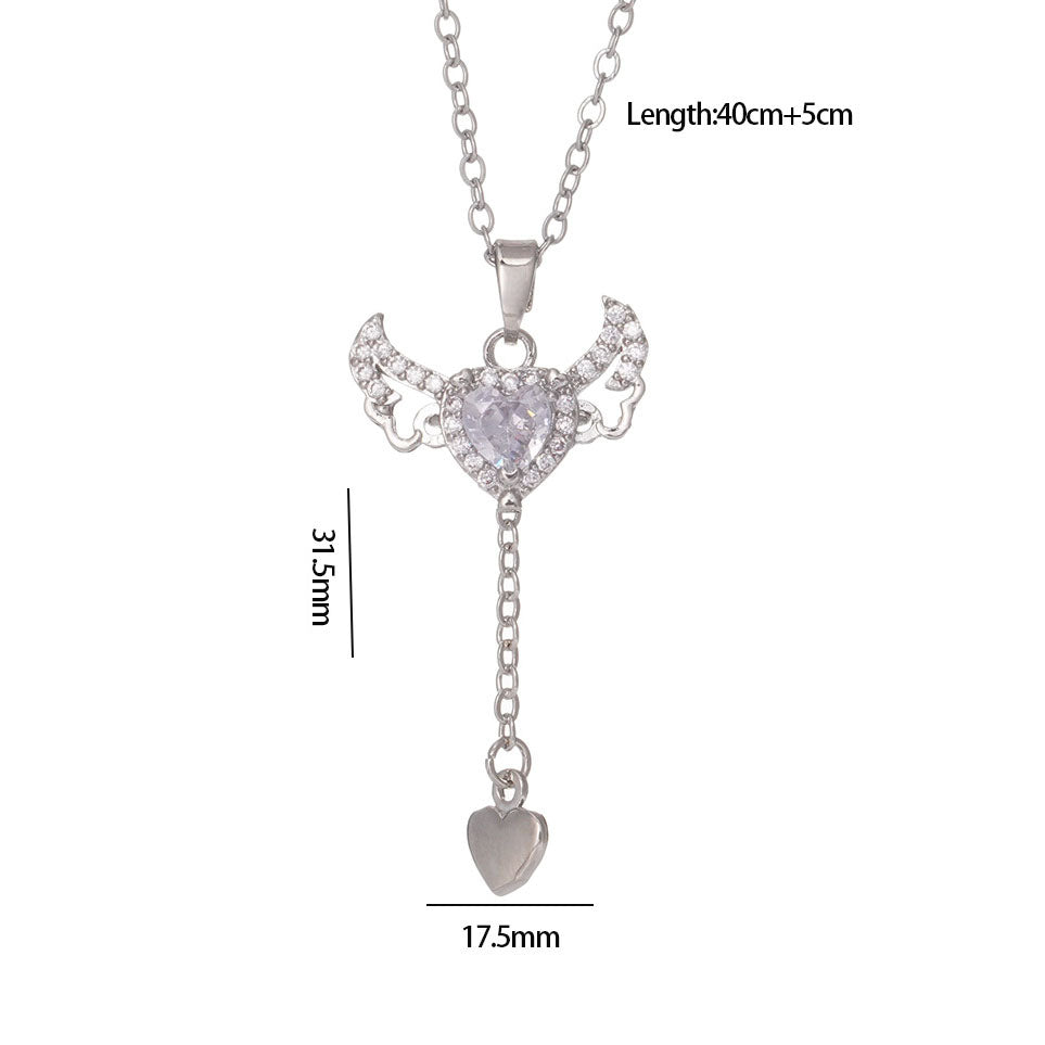 Angel Heart Necklace ¨C Movable Wings Design