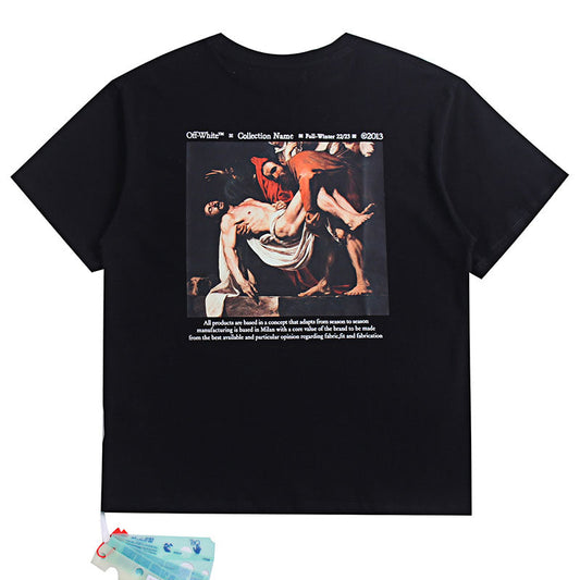 OFF-WHITE Oil Painting Series Patterns T-Shirts