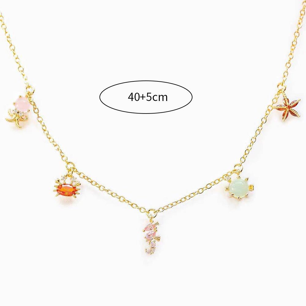 Cute Ocean Animal Beach Style Necklace