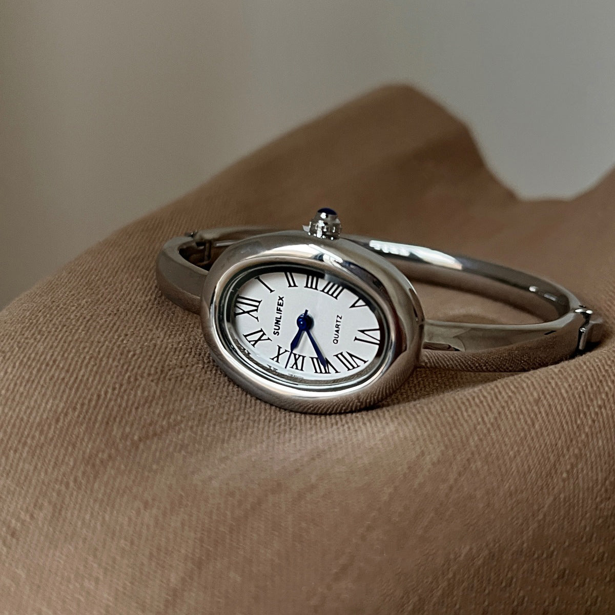 Elegant Oval Shaped Vintage Watch
