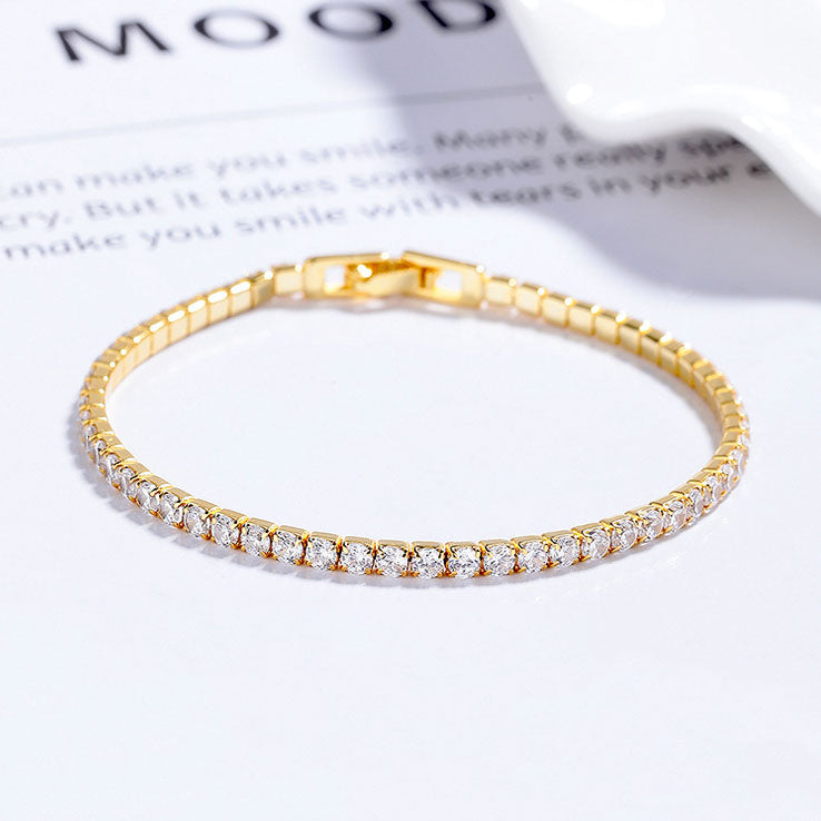 3 mm Cubic Zirconia Tennis Bracelet