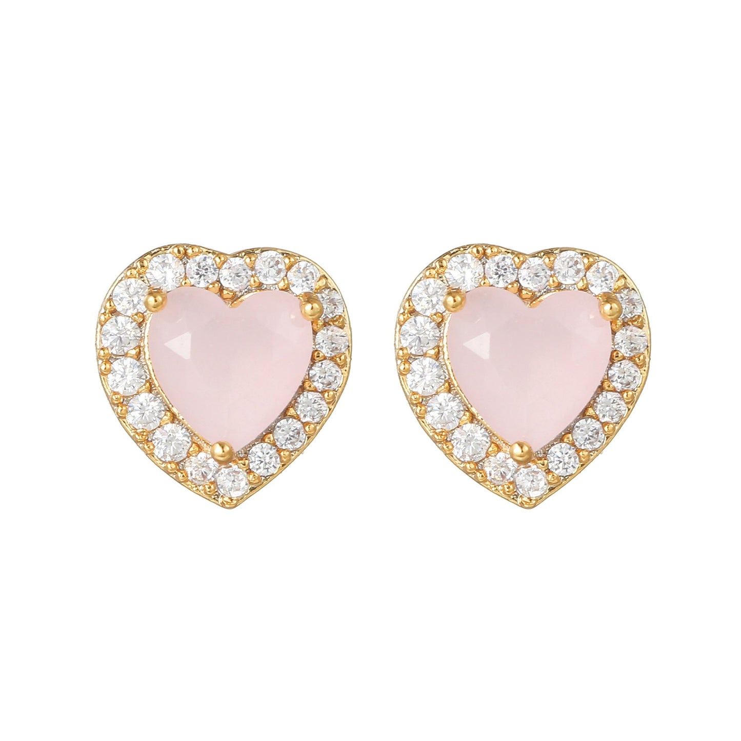 Sweet Pink Love Earrings Set