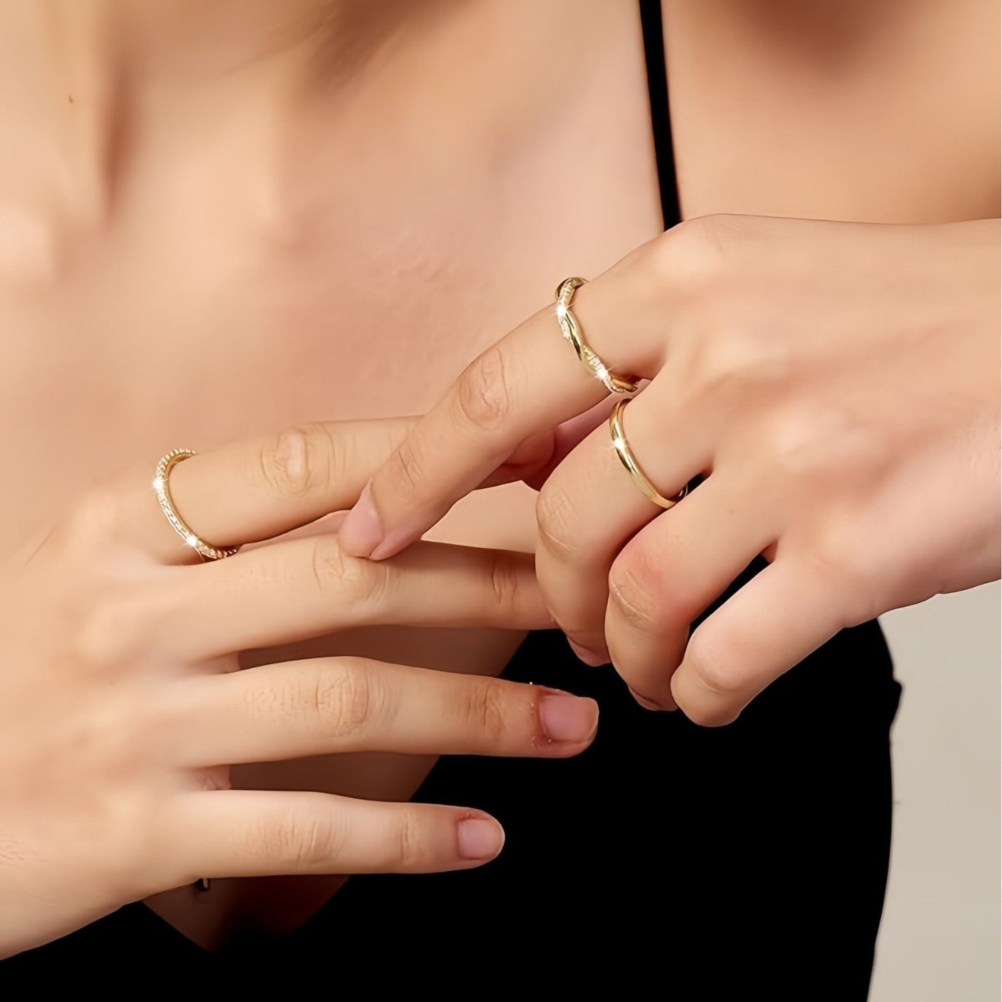 3-Piece Dainty Stackable Rings