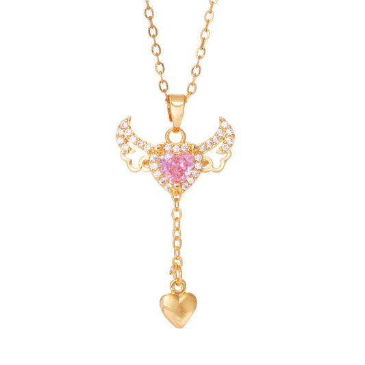 Angel Heart Necklace ¨C Movable Wings Design