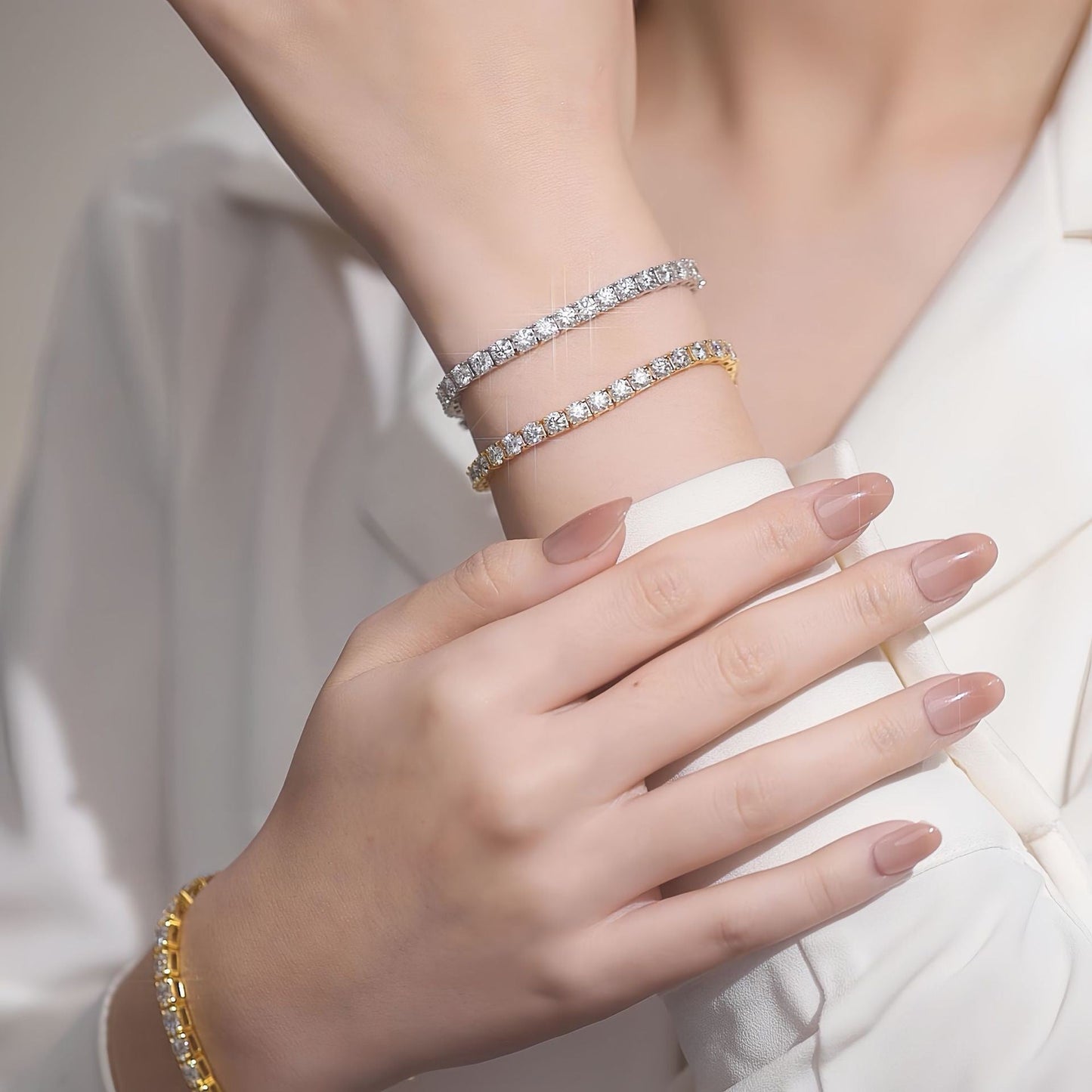 3 mm Cubic Zirconia Tennis Bracelet