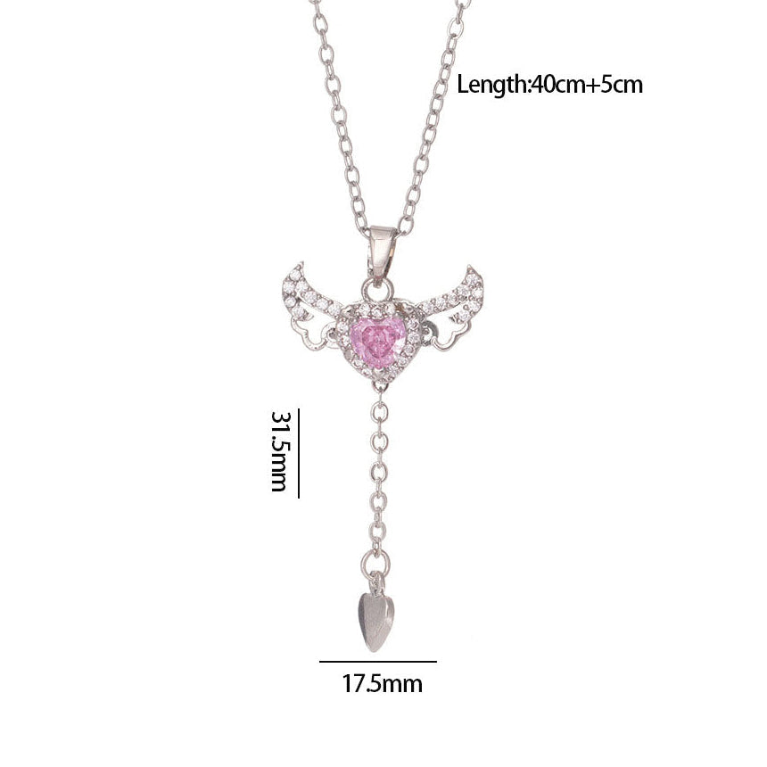 Angel Heart Necklace ¨C Movable Wings Design