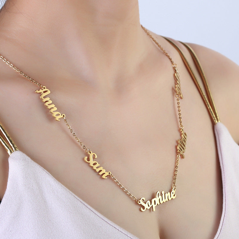 Personalized Name Necklace with 1-6 Names ¨C 20 Fonts Available