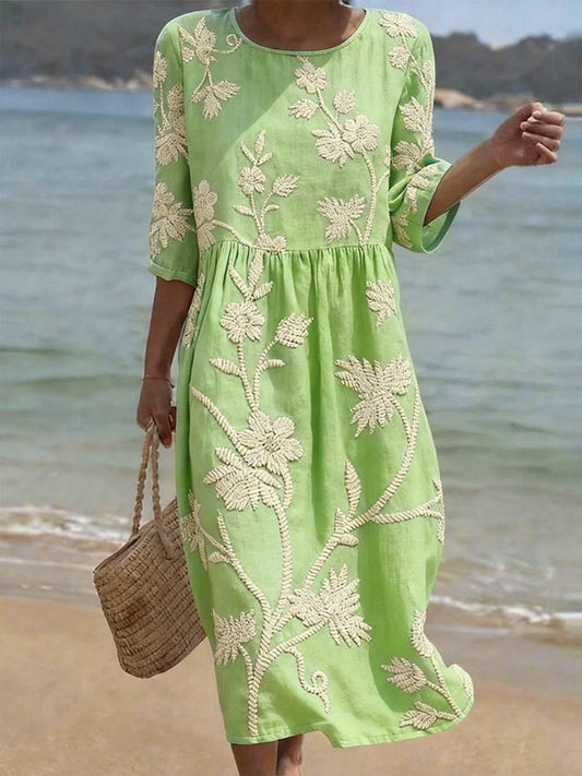 Abito casual da donna con stampa floreale