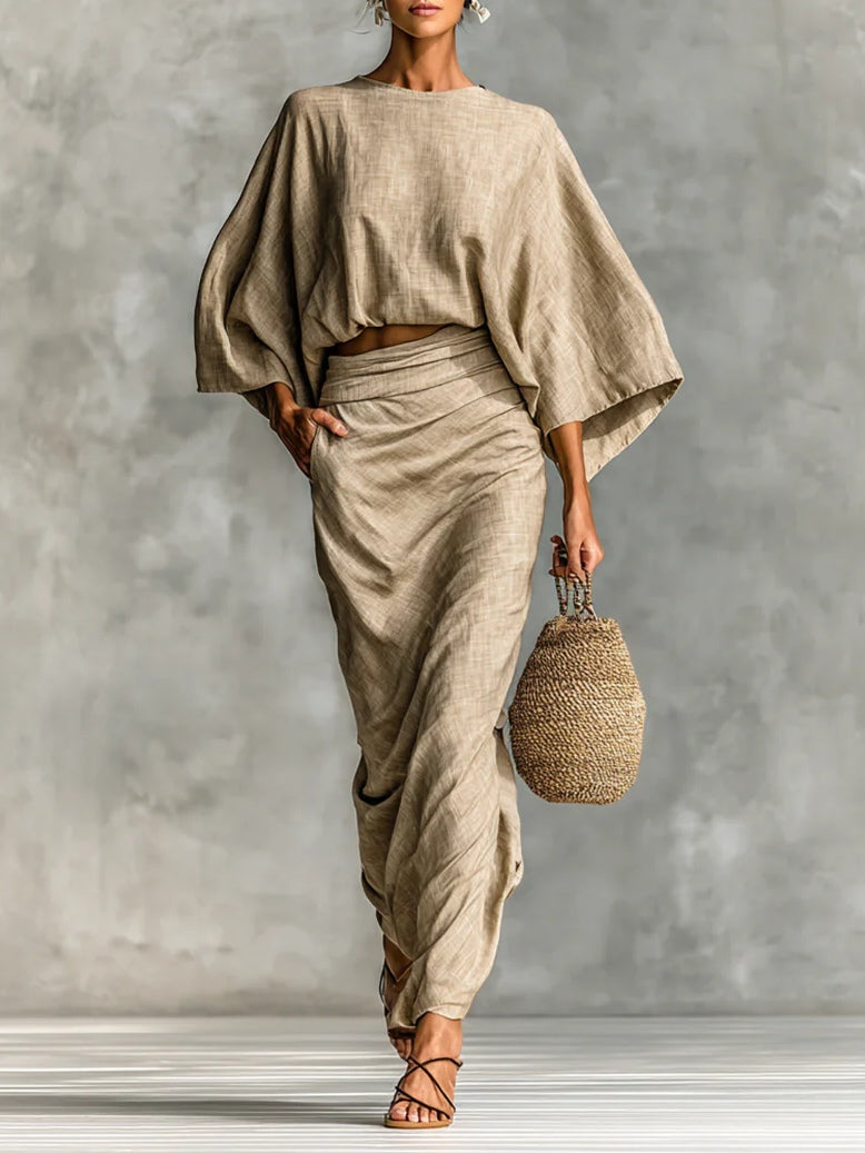 Giulia | Set elegante due pezzi con gonna
