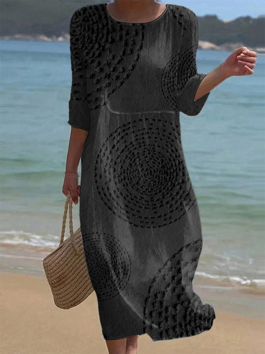 Abito casual da donna ricamato