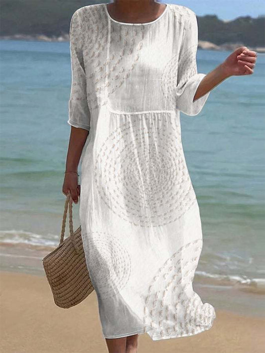 Abito casual da donna ricamato