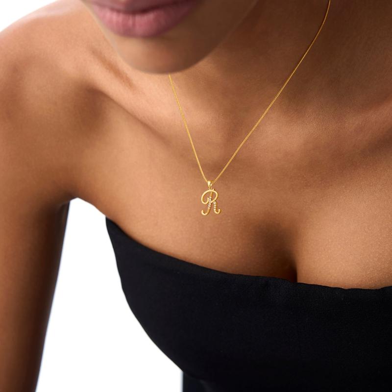 Gold Initial Necklace ¨C A-Z Letters