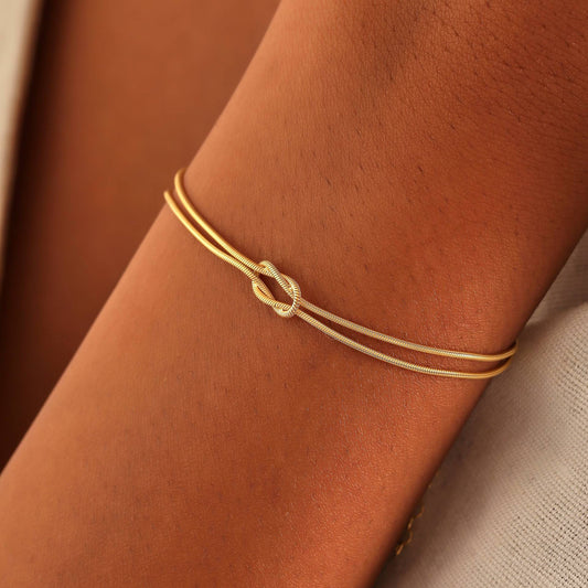 Minimalist Knot Together Bracelet