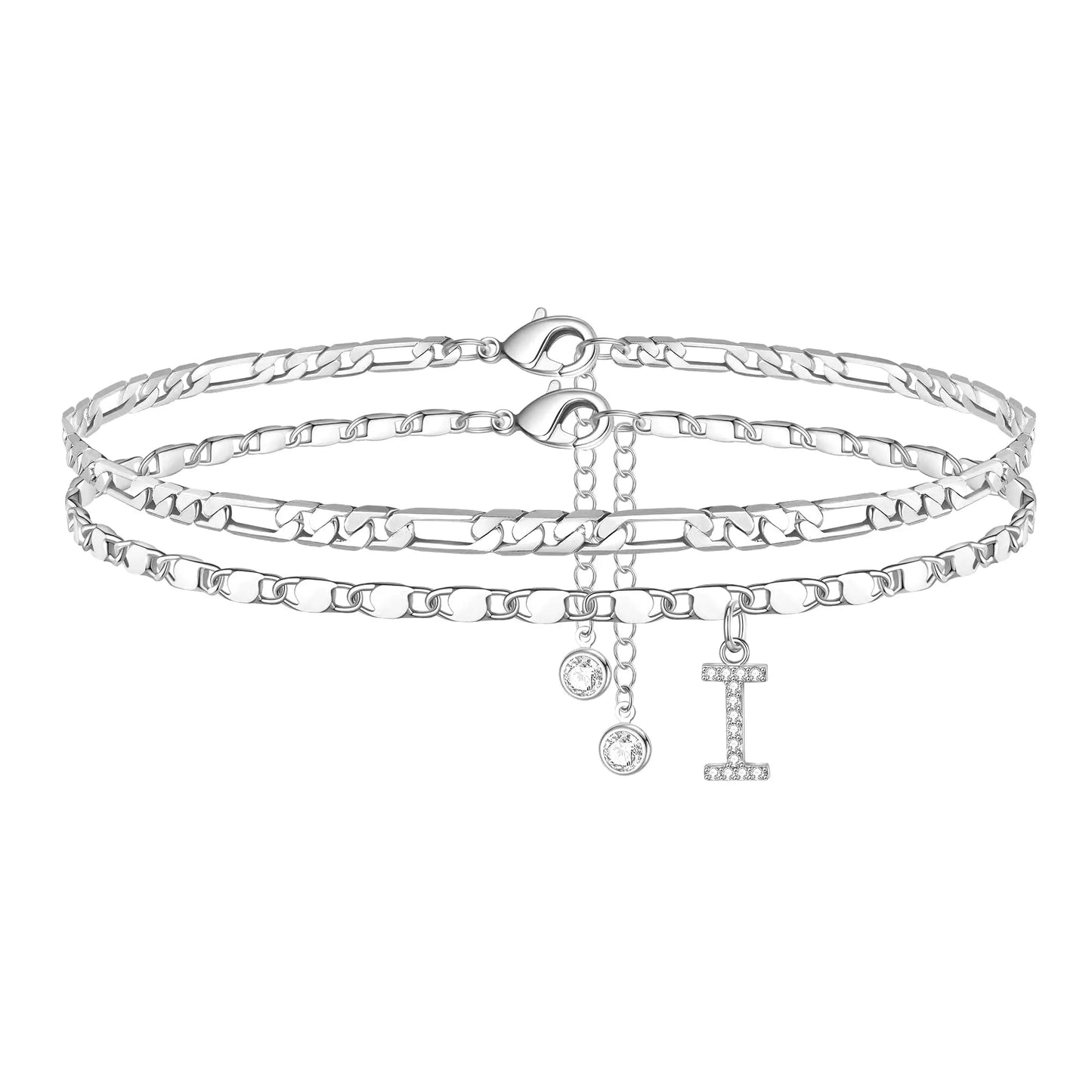 Waterproof & Tarnish-Free Classic Initial Anklet