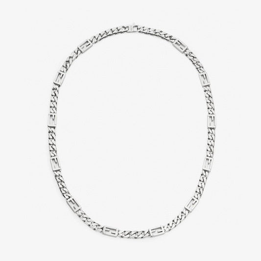 18K Fendi Baguette Chain Necklace