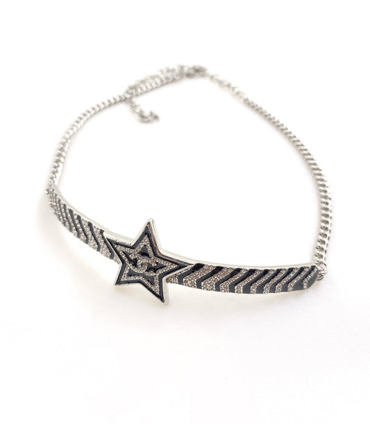 18K  Chanel Star Diamonds Necklace