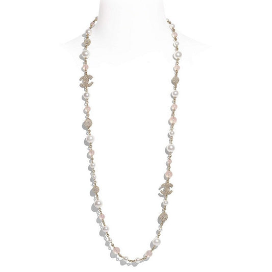 18K  Chanel Black Pearl Diamond Necklace