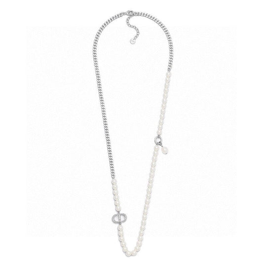 18K Dior Celine Gourmette Pearls Necklace