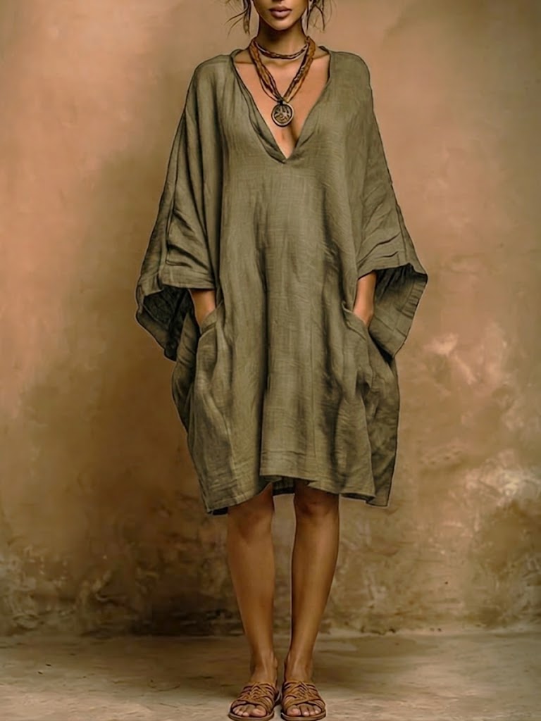 Fiorella | Abito oversize fluido dal fascino boho naturale