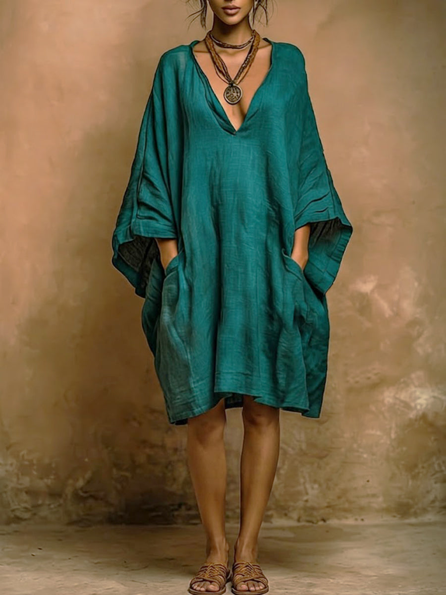 Fiorella | Abito oversize fluido dal fascino boho naturale