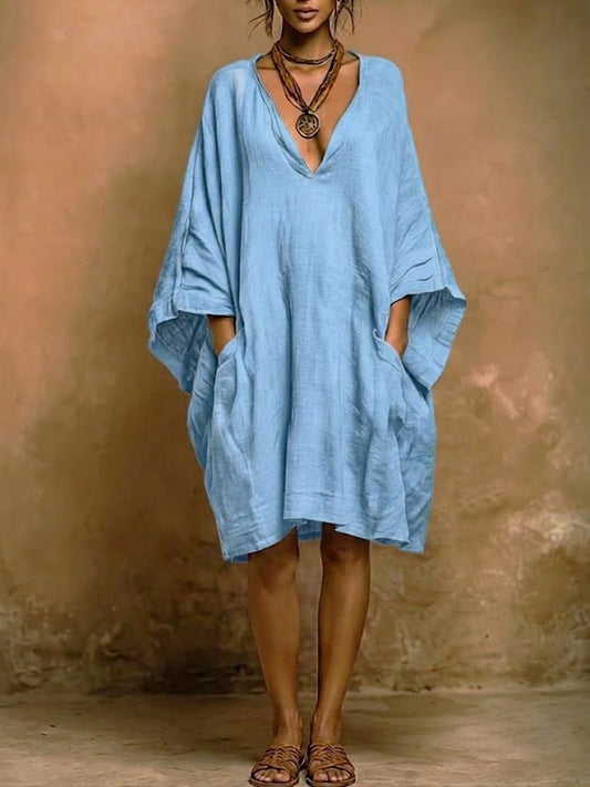 Fiorella | Abito oversize fluido dal fascino boho naturale
