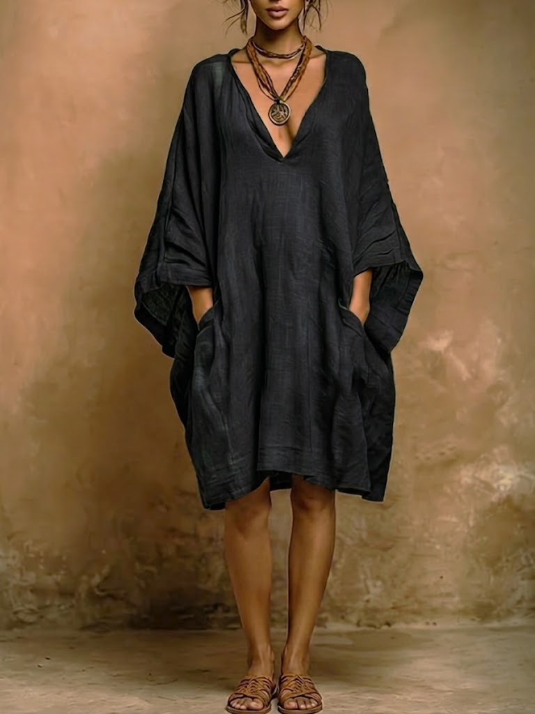 Fiorella | Abito oversize fluido dal fascino boho naturale