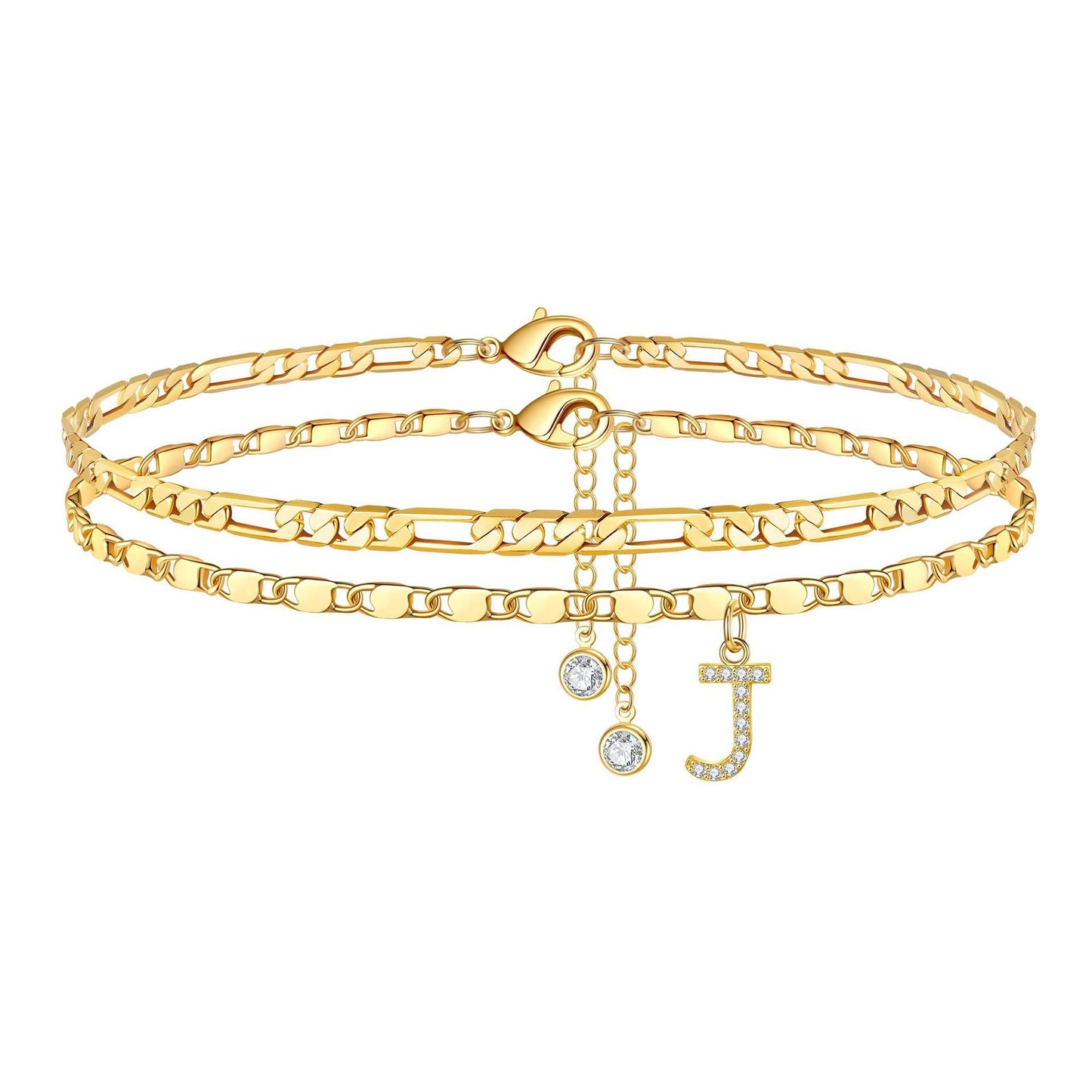 Waterproof & Tarnish-Free Classic Initial Anklet