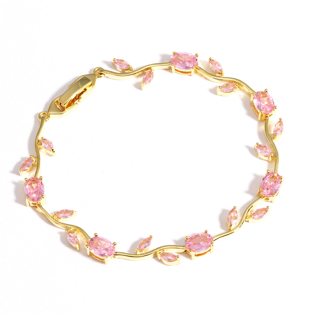 Nature-Inspired Vine Leaf Bracelet