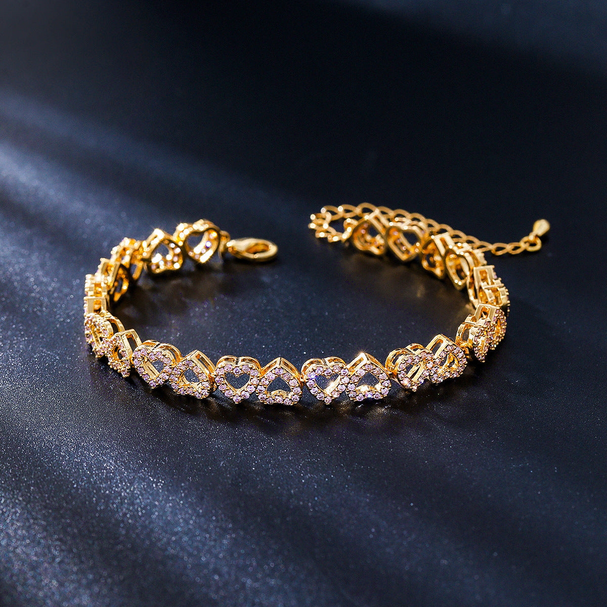 Infinite Heart Sparkle Bracelet