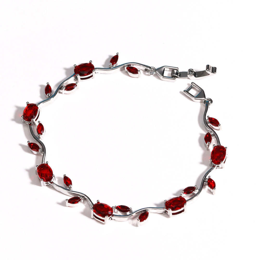 Vintage Jewel-Toned Vine Bracelet